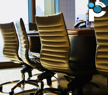 Empty chairs in an office