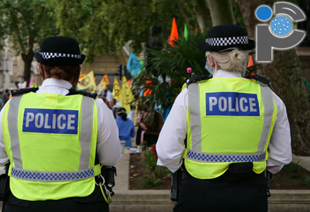 Two British police officers