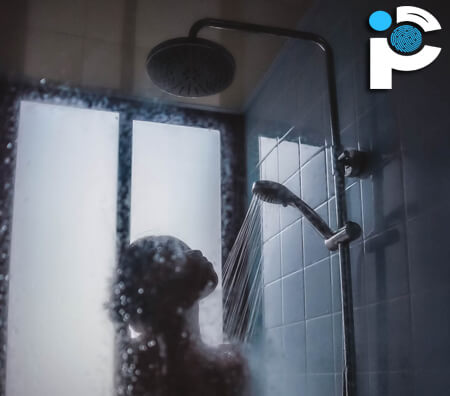 Person in the shower
