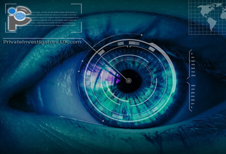 Digital iris scanner eye