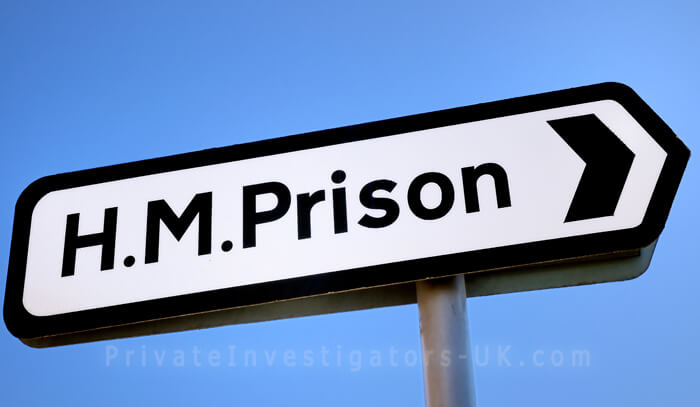 HM Prison sign