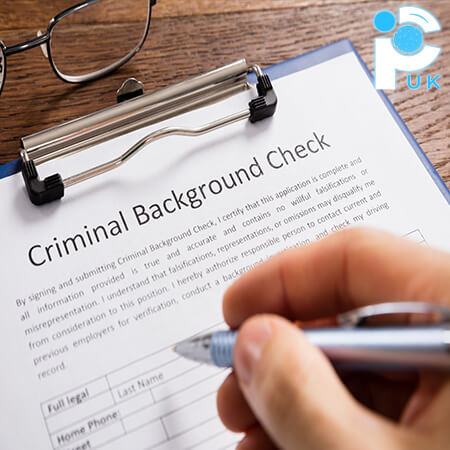 Criminal background check application form